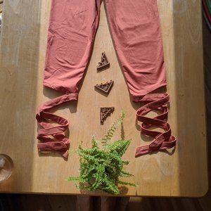 Joy lab tie leggings small pink Acro Yoga